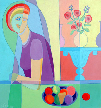 Lady With a Bowl of Fruit