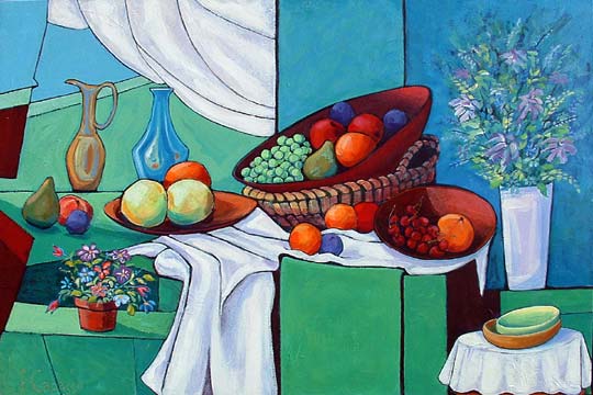 Still Life With Bowl of Fruit